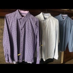 (3) Johnston and Murphy Designer Dress Shirts